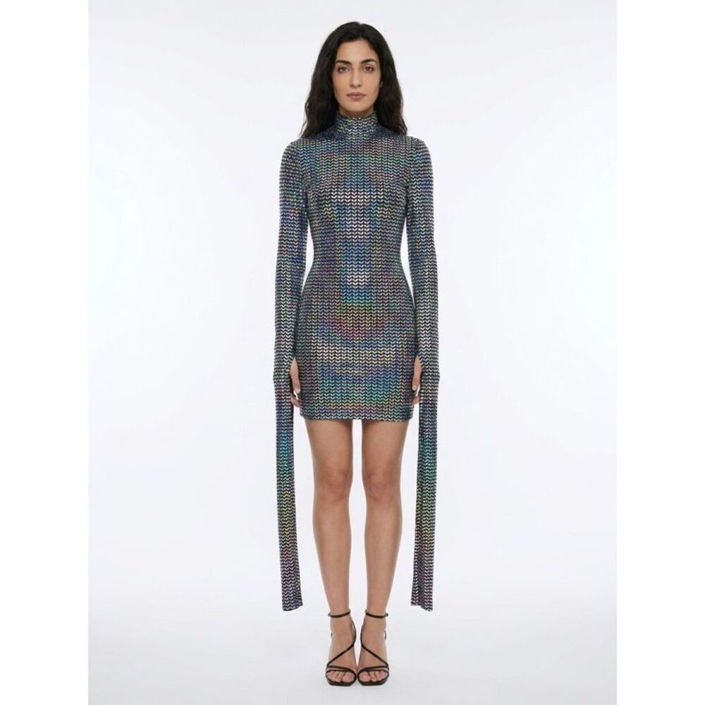 Dolce & Gabbana Silver Elastane Cocktail Women's Dress
